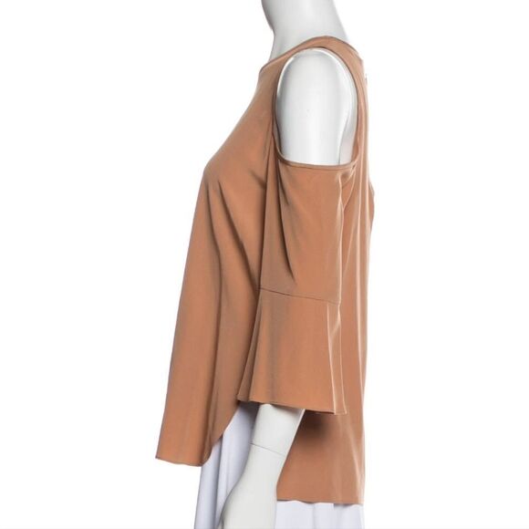 NWOT Tibi Cold Shoulder Shirt - Picture 2 of 7